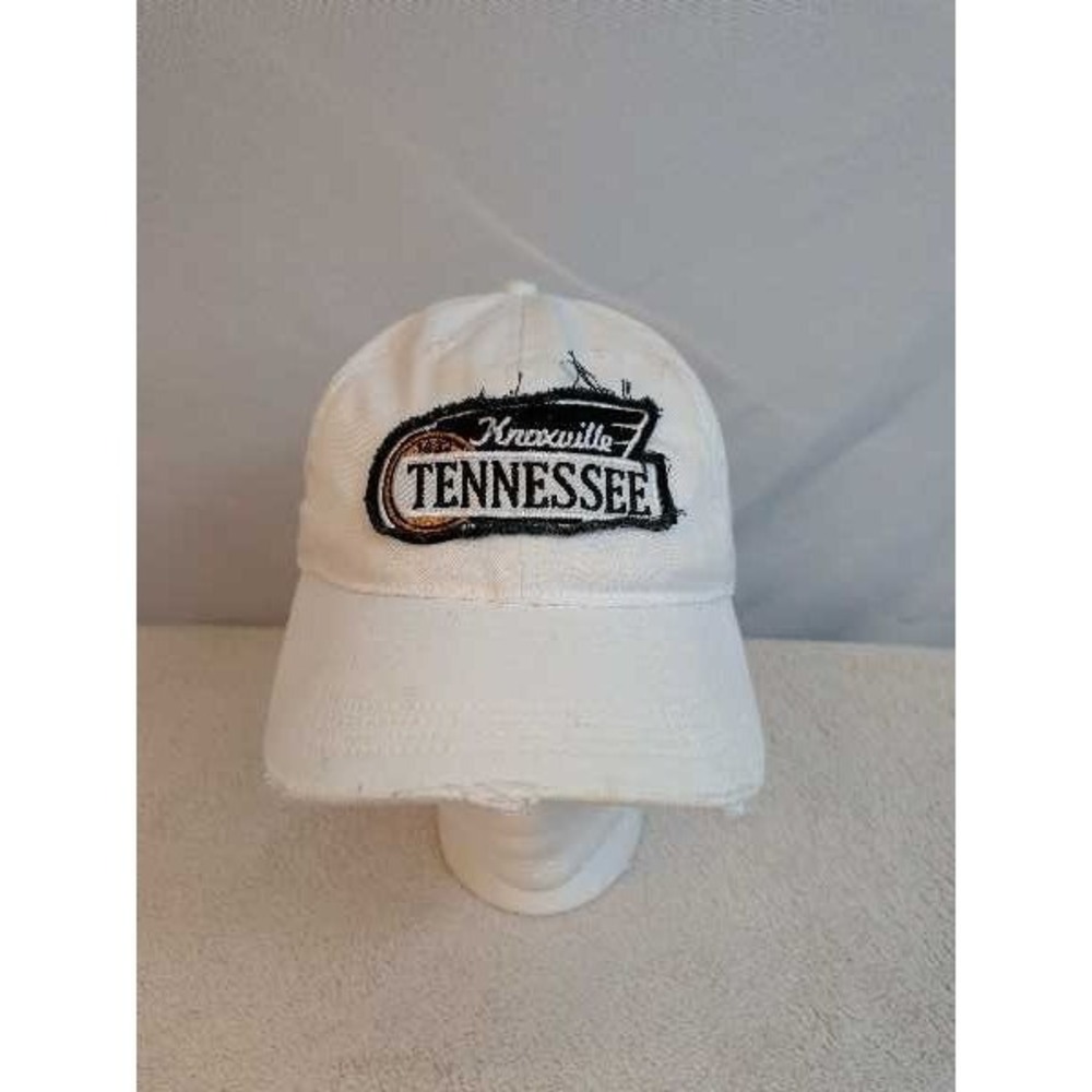The Duck Company Knoxville Tennessee Embroidered Baseball Cap White Adjustable